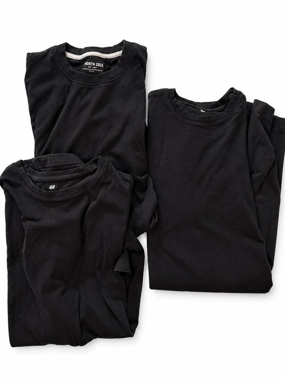 Black Crew Neck Men's Shirts 3